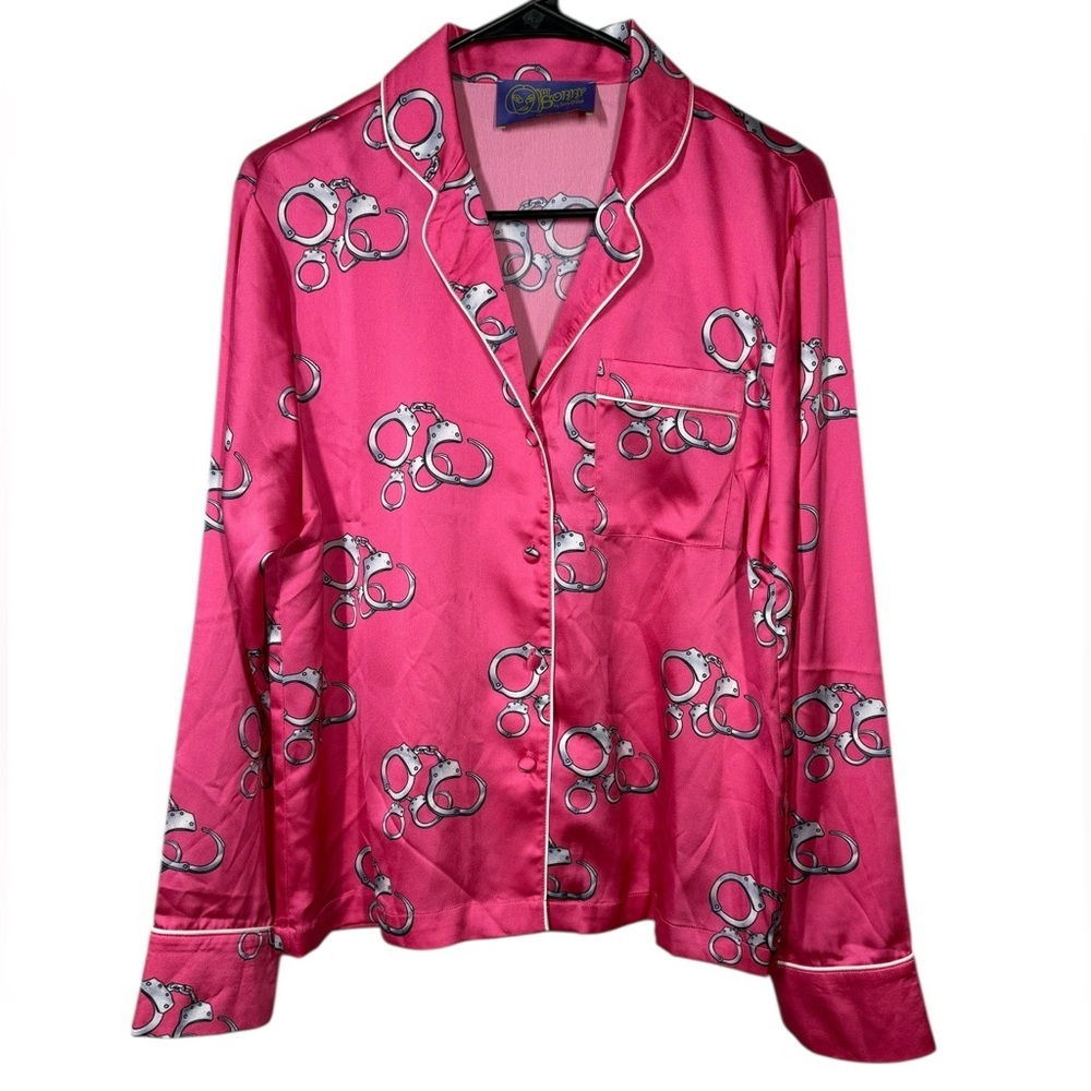 I’m Sorry By Petra Collins Handcuff Pajama Long Sleeve Top Size Small